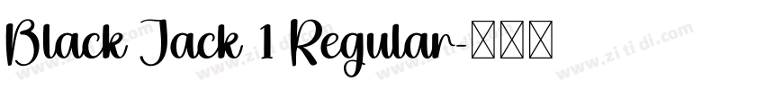 Black Jack 1 Regular字体转换